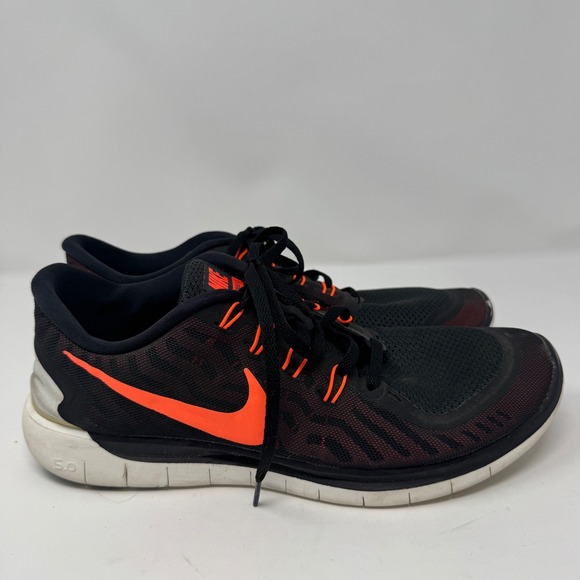Nike Other - Nike Free Run 5.0 Men's Running Shoes Black Orange Athletic Sneakers Size 11